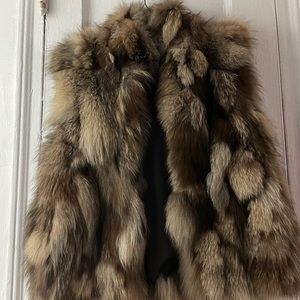 Fox~Fur Vest 💯 Real